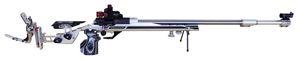 Trevor's Rifle, Grunig+Elmiger WRC Racer, Anschutz rear and front sights